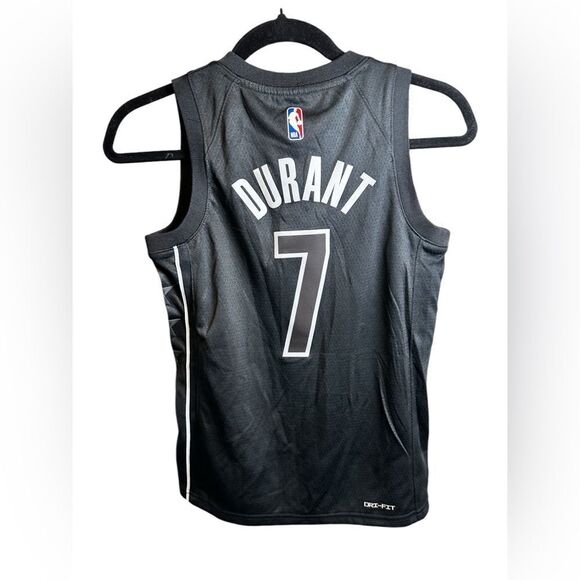 NWT NBA Authentic Youth Black New Jersey Nets Basketball Jersey Kevin Durant - S - Picture 2 of 6